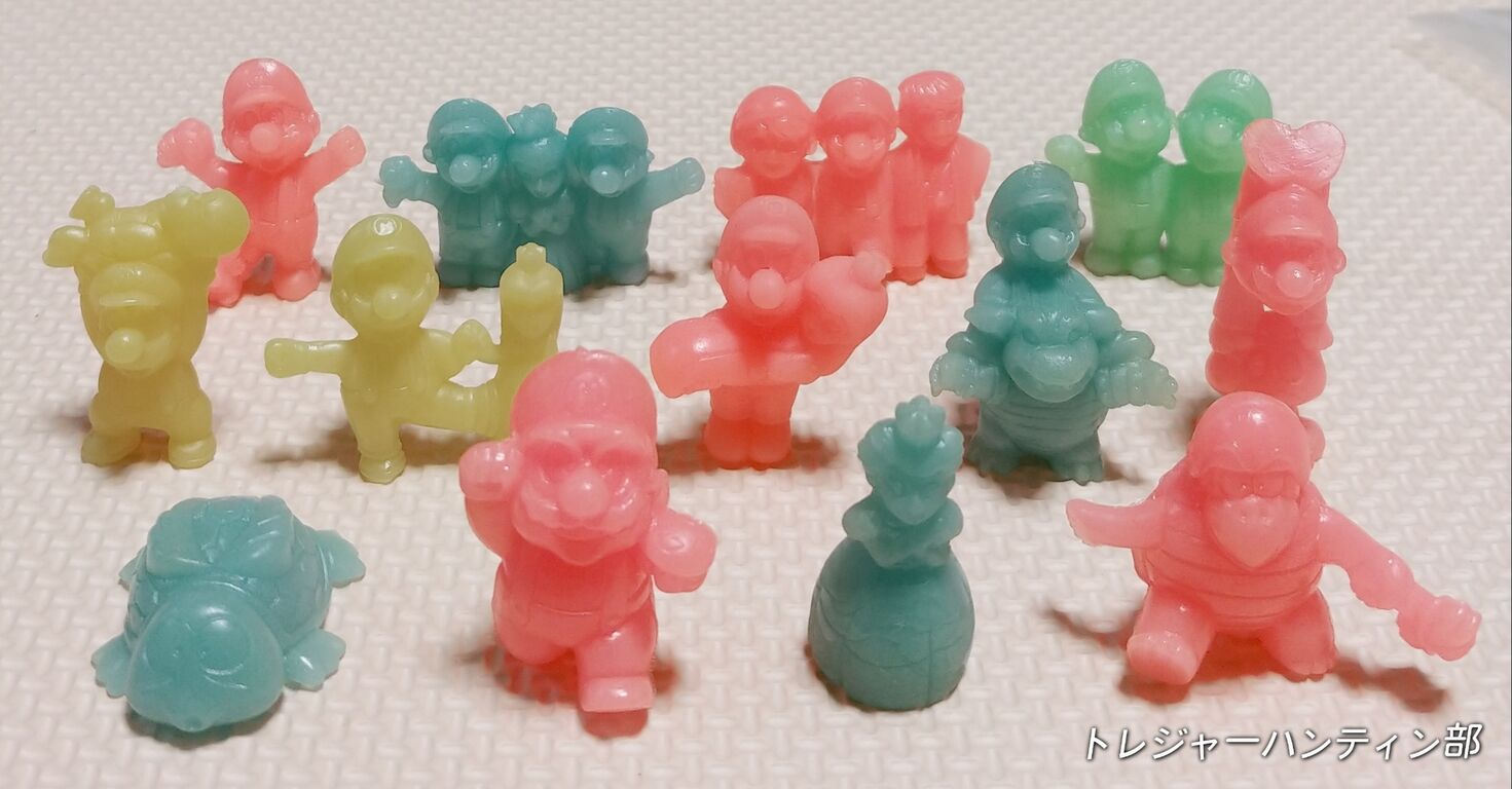 ロッテ ファミコンチョコ 3弾 スーパーマリオ 消しゴム 蓄光 リスト