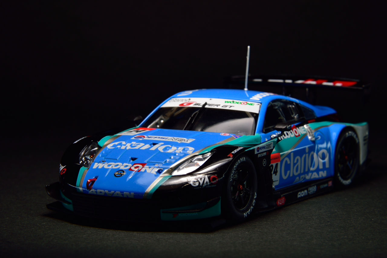 EBBRO 1/43 WOODONE ADVAN Clarion Z with GT-R 2007 & 2008 : POKER