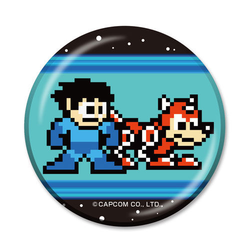 ばばんと登場ロックマングッズ4種 缶バッジ＆ロックマン ドット