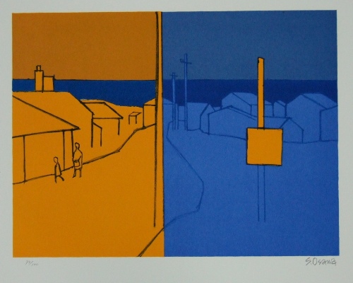 お薦め作品～大沢昌助「陽のあたる街」 : ギャラリー ときの忘れもの