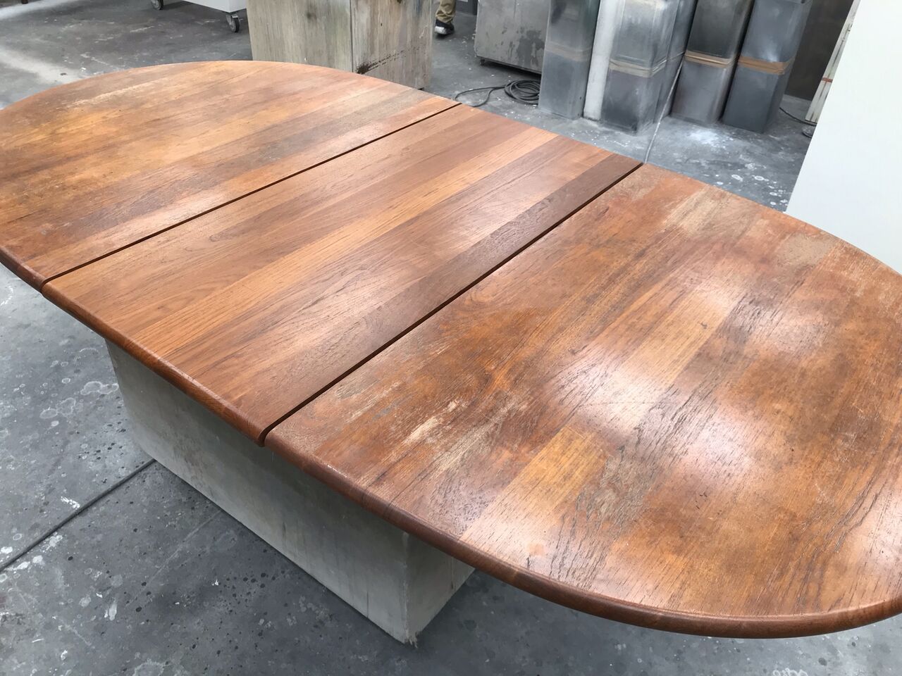 3種塗り比べ】各種無垢材テーブル天板塗り直し : ニシザキ工芸(株)塗装