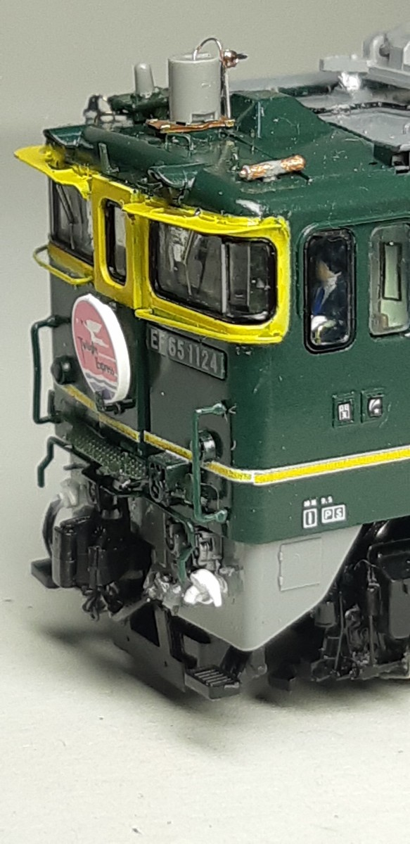 TOMIX 9165 EF65 1124 トワイライトEX色の精密加工 その④完成