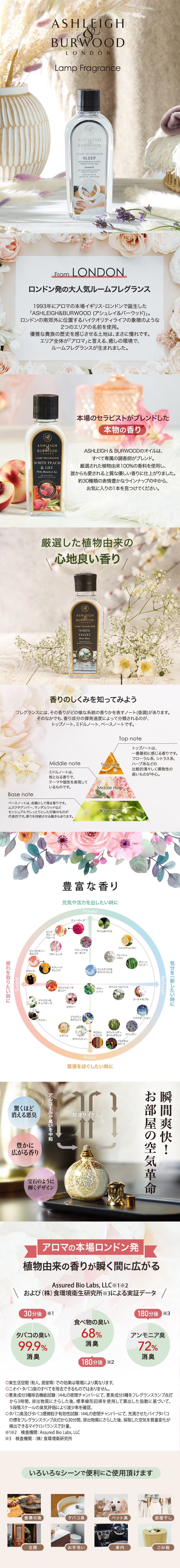 ランプフレグランス ホワイトティー 500ml フレグランスランプ用オイル