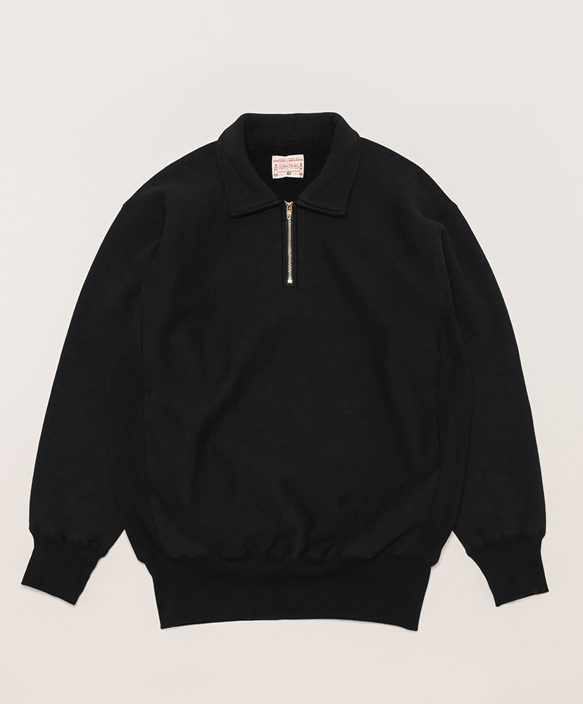 Half Zip Sweatshirt(38(MEN) Black/ブラック): BONCOURA
