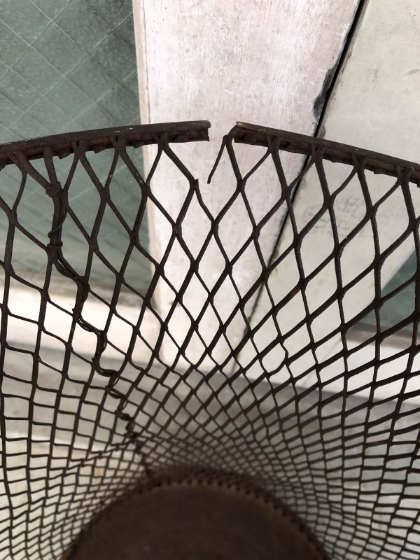 1910'S 20'S ワイヤーメッシュ ダストボックス ワイヤーバスケット