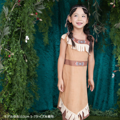 ネイティブアメリカンプリンセス ポカホンタス風ワンピースドレス