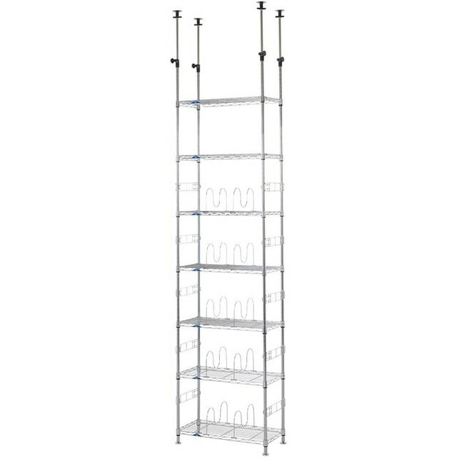 突っ張りラック 幅60cm 7段 ルミナスフィール スチールラック 幅63