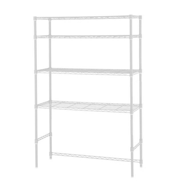 キッチンラック 幅110cm 4段 ルミナスラテ ゴミ箱上 ホワイト 幅111