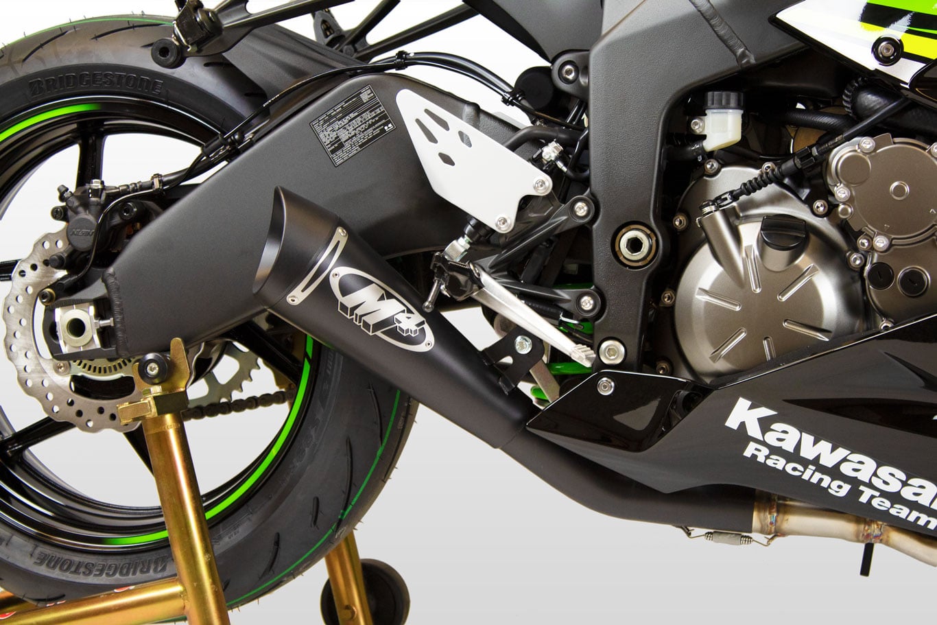 2009-2026 Kawasaki ZX-6R Full System GP19 Black – Shop M4 Exhaust
