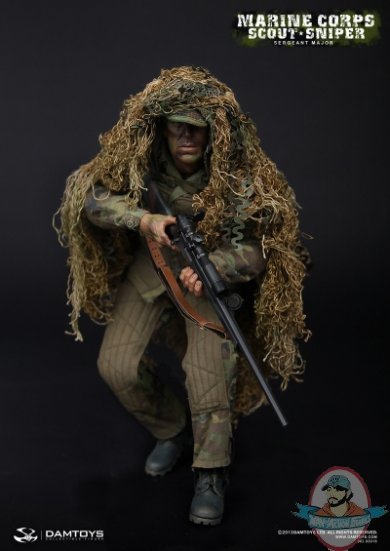 1/6 Scale Marine Corps Scout Sniper “Sergeant Major” Dam Toys