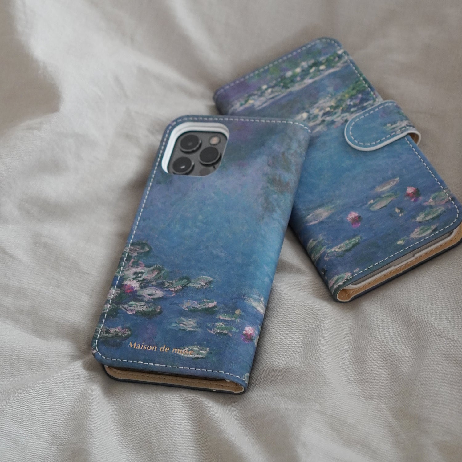 数量限定＞【手帳型】クロード・モネ「睡蓮」/ Claude Monet「Water