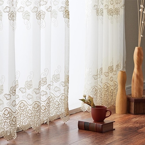 オーダー】シームレス 刺繍柄のレース TA15515(アイボリー) | レース