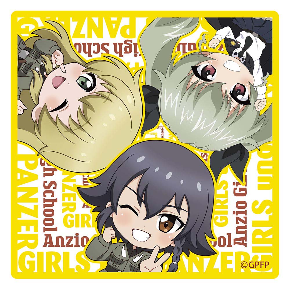 ガールズ&パンツァー ハンドタオル ディフォルメイラスト アンツィオ