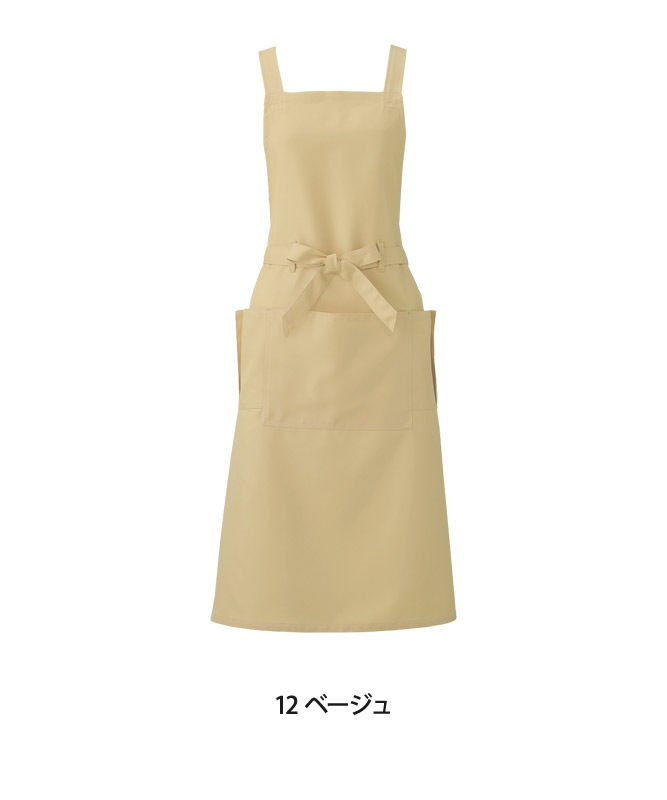 胸当てエプロン(無地)[KAZEN製品] APK494｜飲食店制服・フード