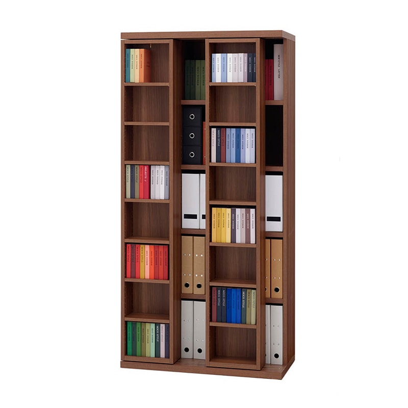 スライド書棚 ワシントン TWMD-81 TWMS-81【大型商品配送便でのお届け