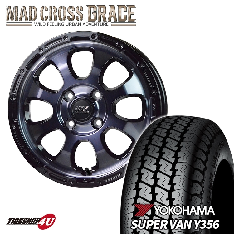 MAD CROSS GRACE 12x4.00B 4/100 +43 BKCBK YOKOHAMA GEOLANDAR M/T