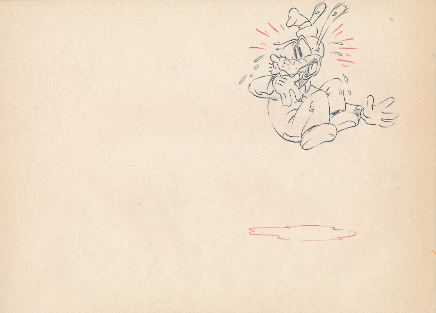 グーフィー 鉛筆画 ミッキーのサービスステーション グーフィー 鉛筆画