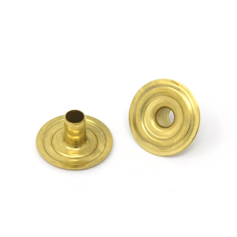 E206 / No.7050 ジャンパーホック用 ハンシャ / 真鍮無垢 〈小口・大口