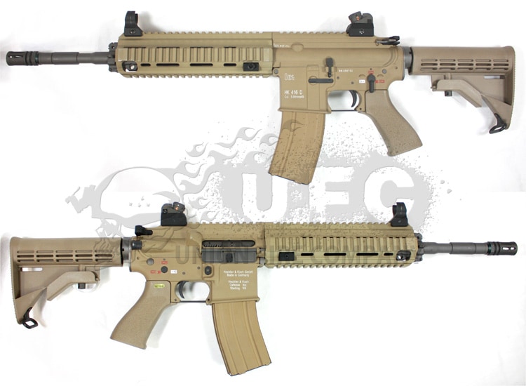 We-Tech ガスブローバック HK416（カービン） TAN