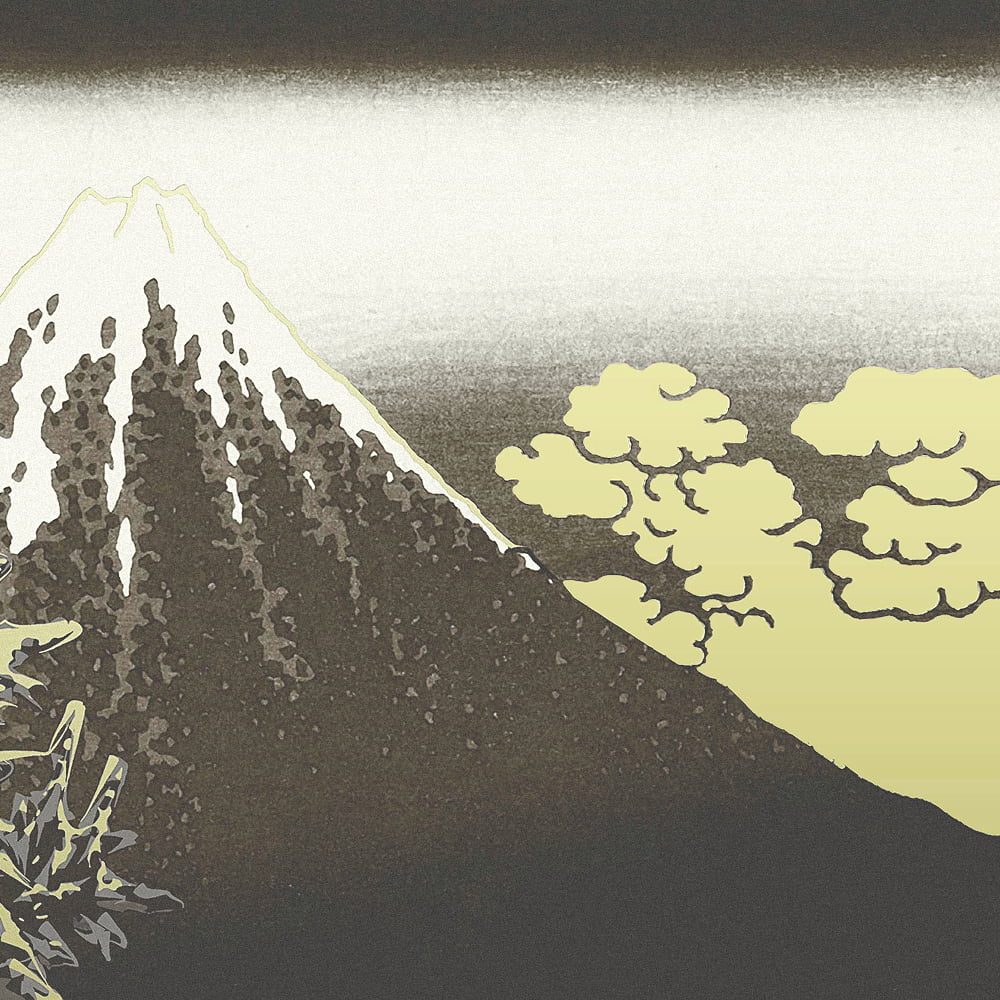 ゴジラ浮世絵 ジークレー版画「富嶽三十六景 山下白雨」｜浮世絵工房