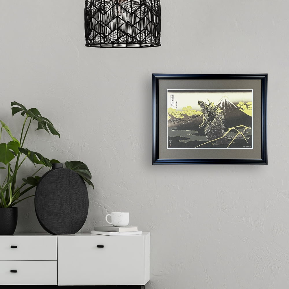 ゴジラ浮世絵 ジークレー版画「富嶽三十六景 山下白雨」｜浮世絵工房