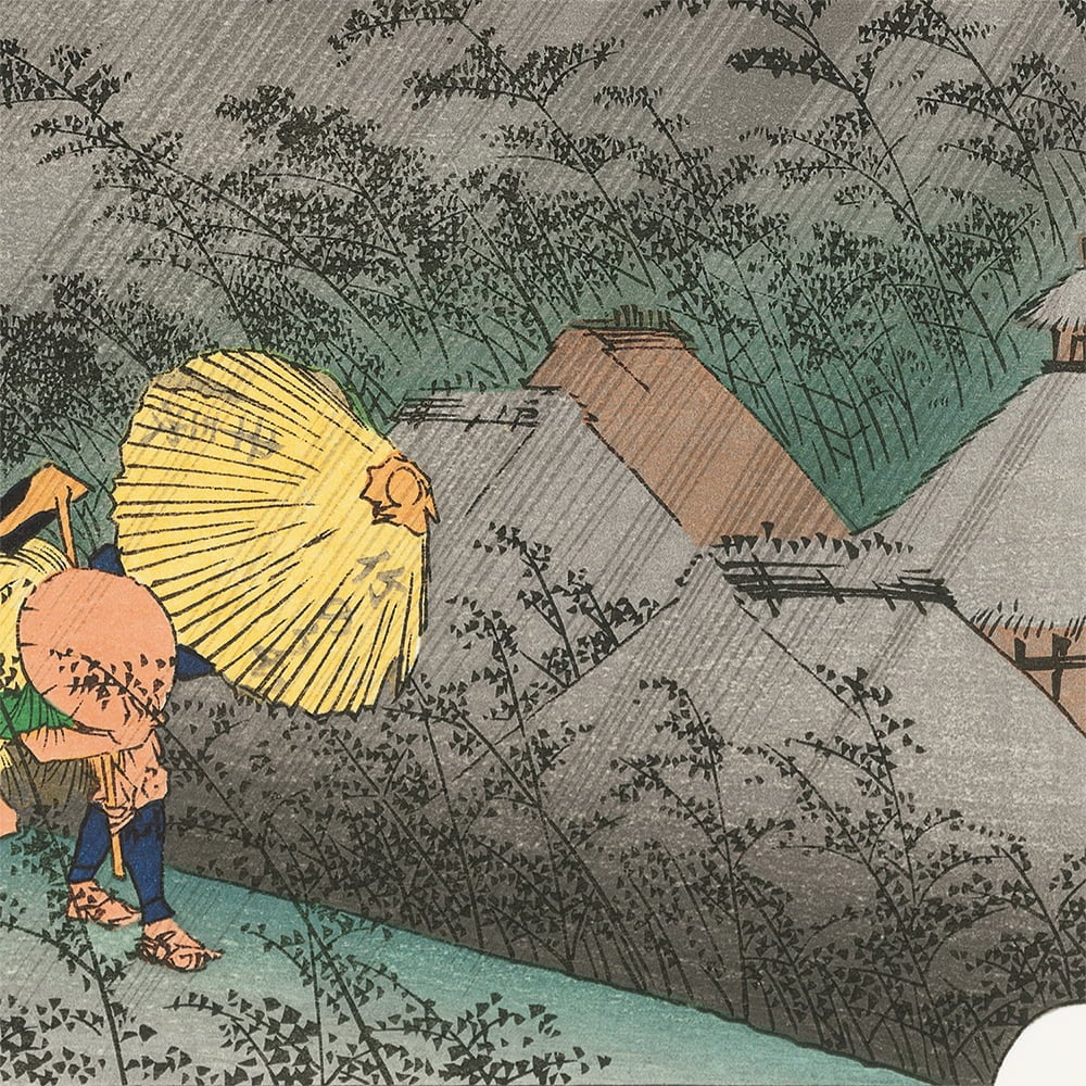 歌川広重「東海道五十三次 庄野 白雨」浮世絵木版画｜浮世絵工房