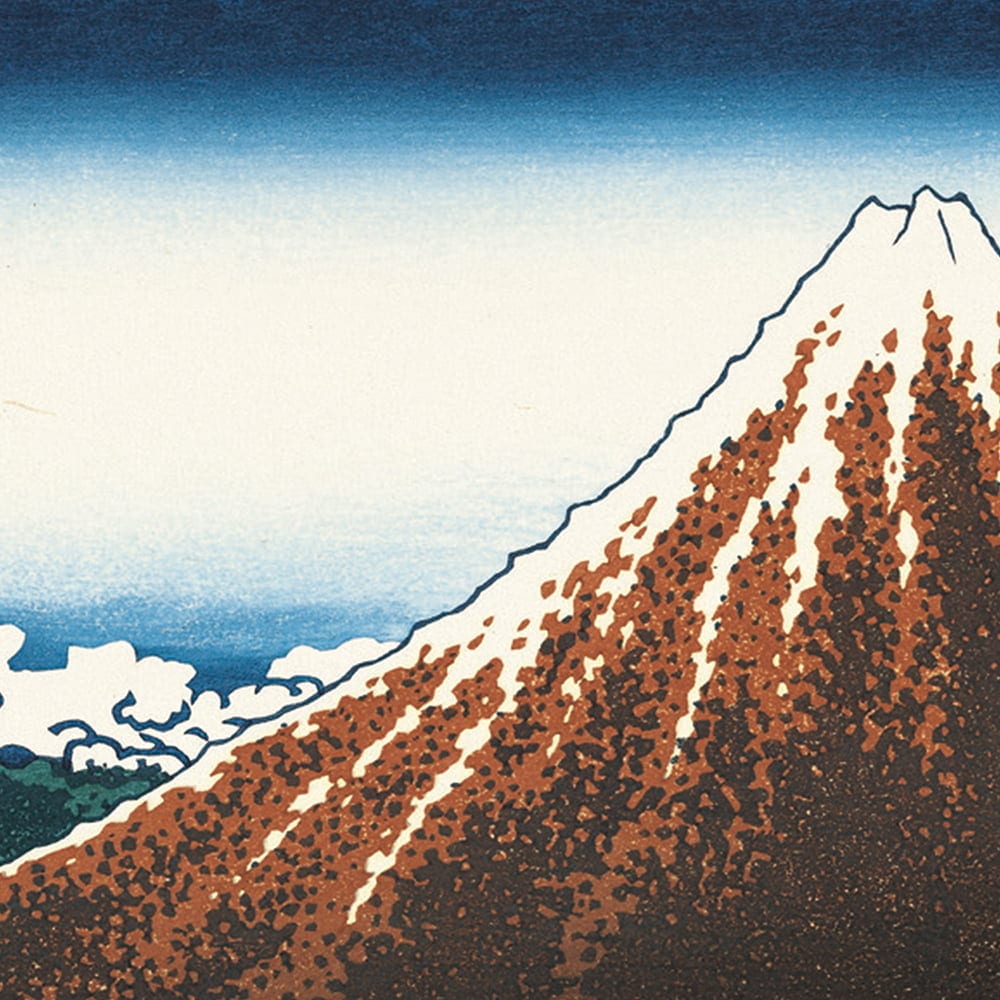 葛飾北斎「富嶽三十六景 山下白雨」浮世絵木版画｜浮世絵工房