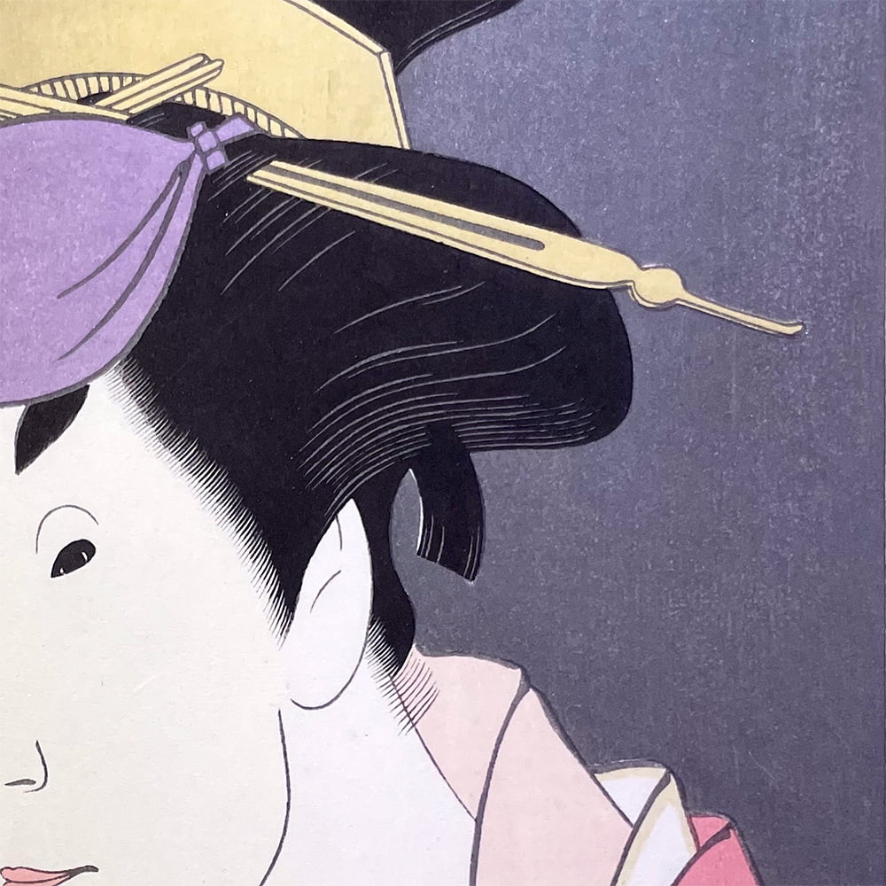 東洲斎写楽「二世小佐川常世の竹村定之進妻桜木」浮世絵木版画｜浮世絵工房