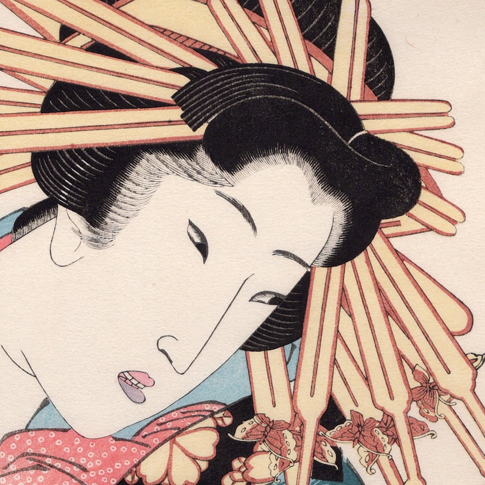 渓斎英泉 浮世絵美人画「當世好物八契」｜浮世絵工房