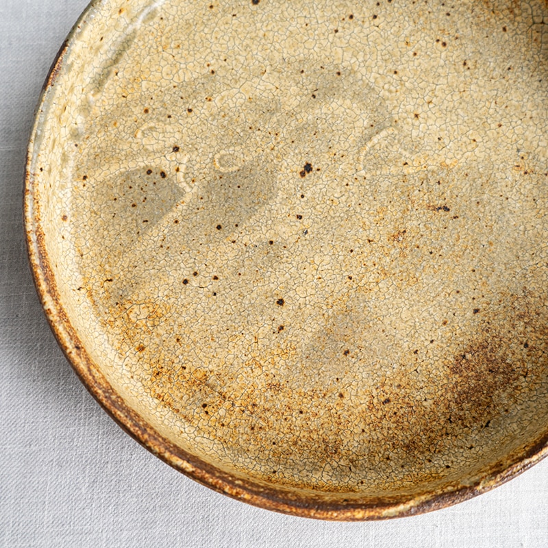 ヒビ粉引き平皿6寸 馬渡新平 | 作家から選ぶ,馬渡新平 | 【公式通販