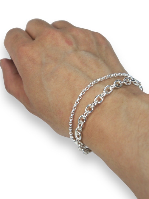 eofm「double chain bracelet」SILVER | アクセサリー,ブレスレット