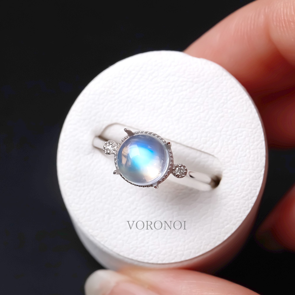 50個限定/予約販売】MINAMO-Milgrain-ロイヤルブルームーンストーン