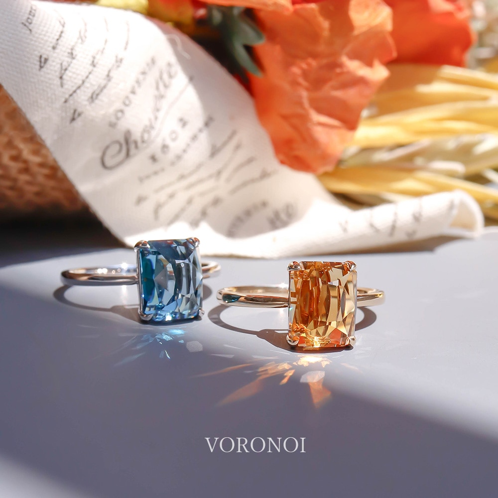 残り2個】K10 MINAMO - Twinkle - リング / ネックレス 【スイスブルー