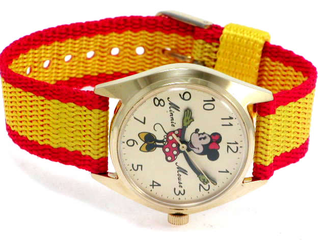 セイコー ディズニータイム ミニーマウス 手巻 昭和40年代 未使用品 OH済