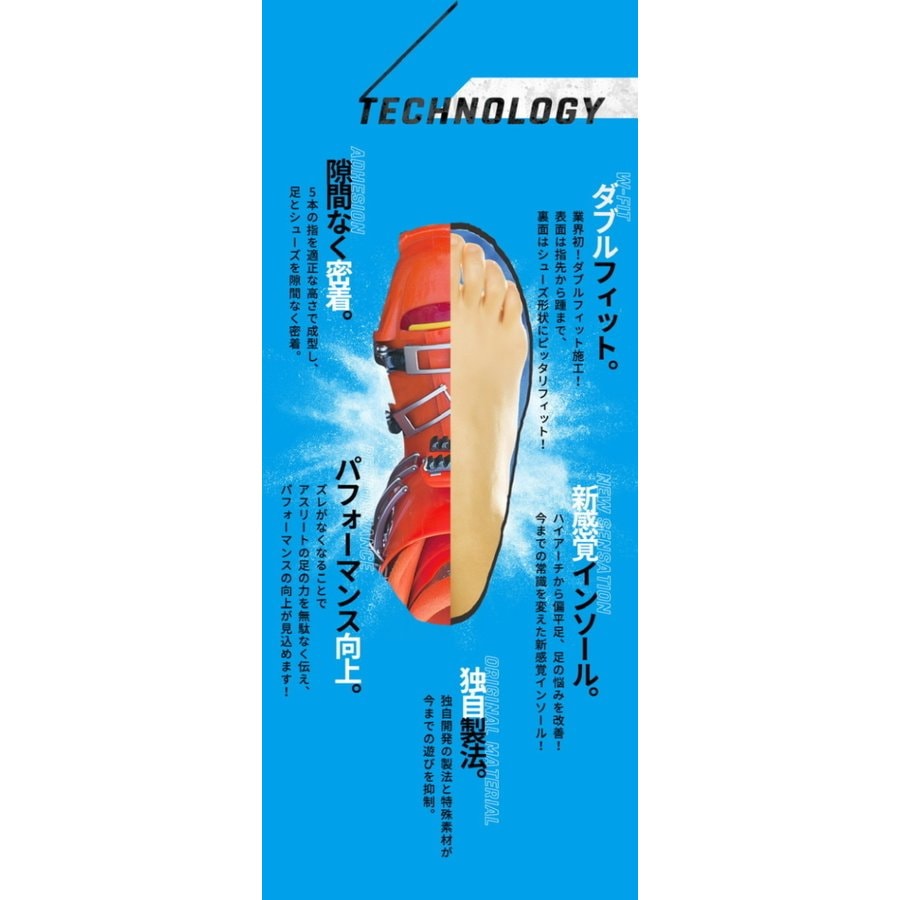 レーブ メルトインソール 5本指インソール 左右セット | シューズ