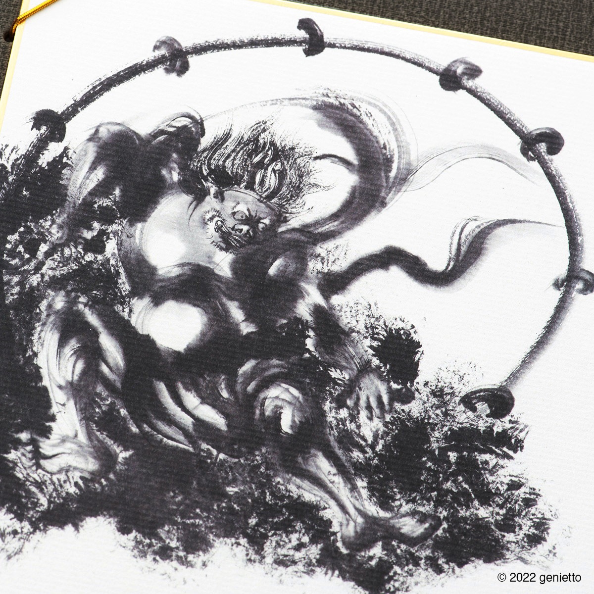 風神雷神 | 墨絵・陶墨画アーティスト 西元祐貴 Yu-ki Nishimoto