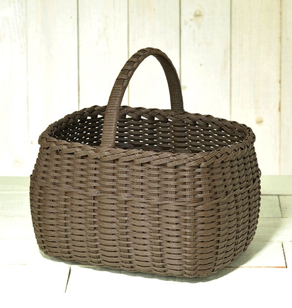 手芸キット 『エコクラフト ワンハンドルのおうちかご H360-240