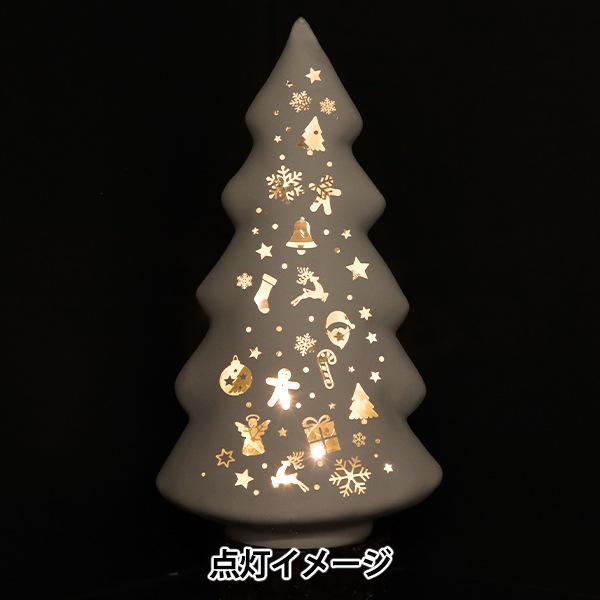 クリスマス雑貨 『ランタン ツリー型 ホワイト CMG-24064W』 生活雑貨