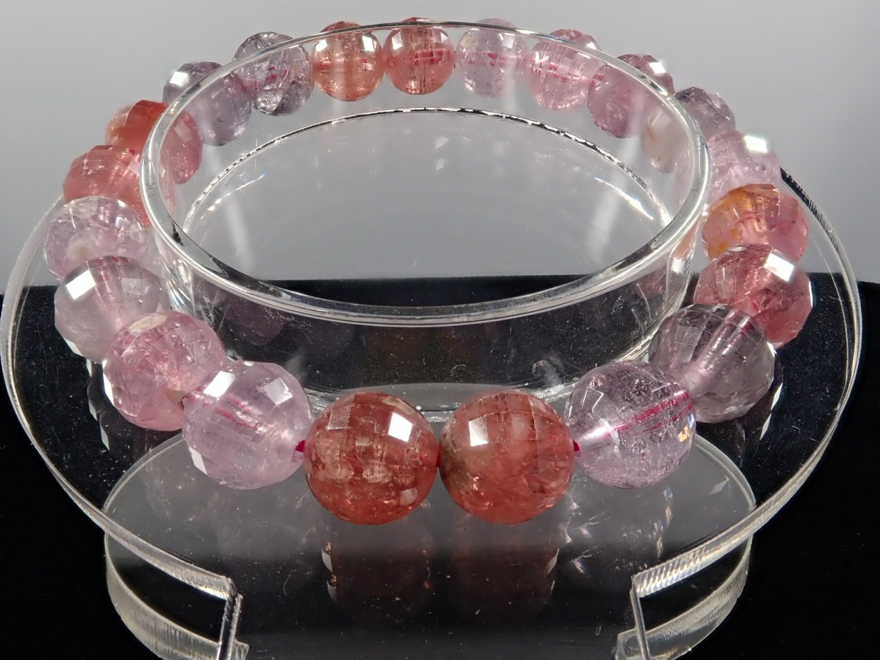 ミックスカラースピネル（ミラーボールカット） ブレスレット 9.2