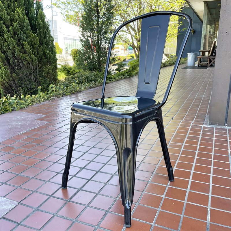 1234 スチールチェア (ブラック) | チェア,ダイニングチェア