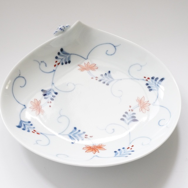 波佐見焼 面取花唐草 一閑人銘々皿 ｜ 四季折々のおしゃれな和食器通販