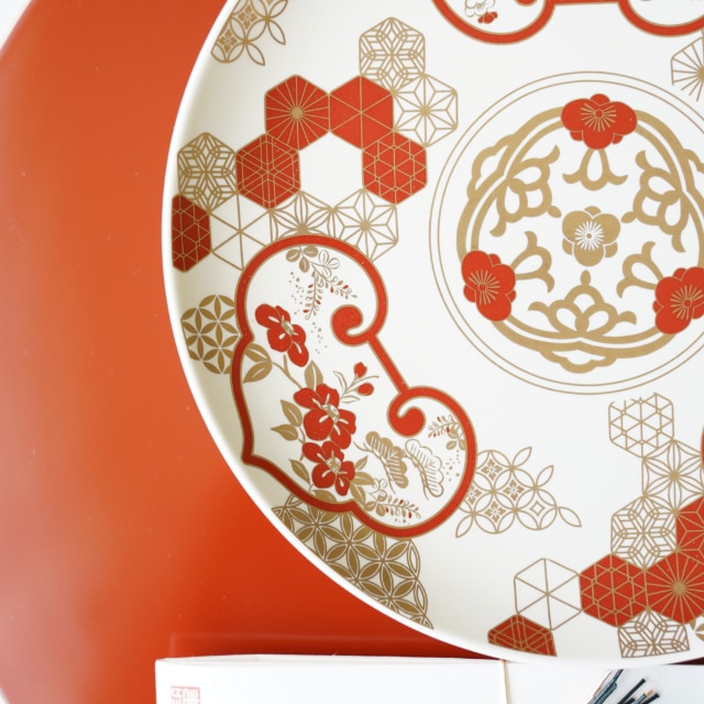 組子金襴 古伊万里 7号皿（化粧箱入り）FOURGRACEオリジナル ｜ 四季