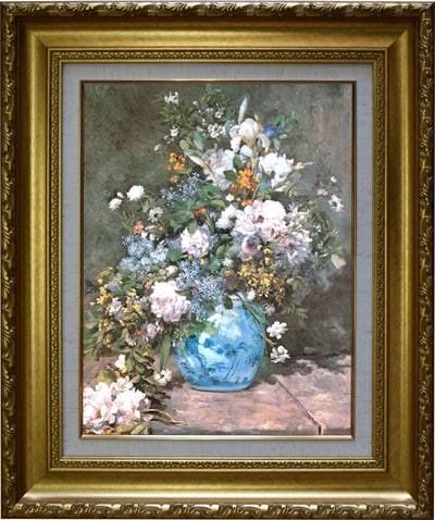 世界の複製名画】ルノワール「春の花」