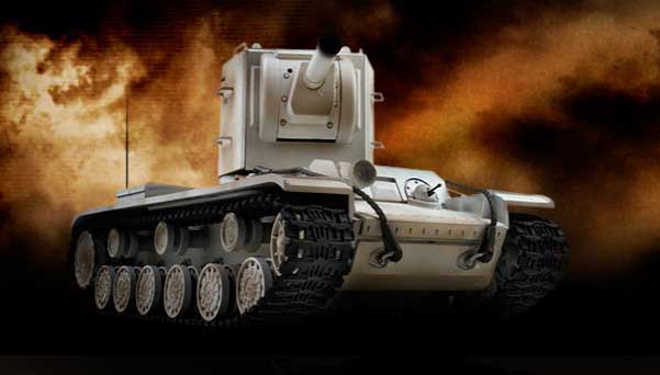 VSTANKPRO KV-2(スノーホワイト塗装・BBシューティングシステム