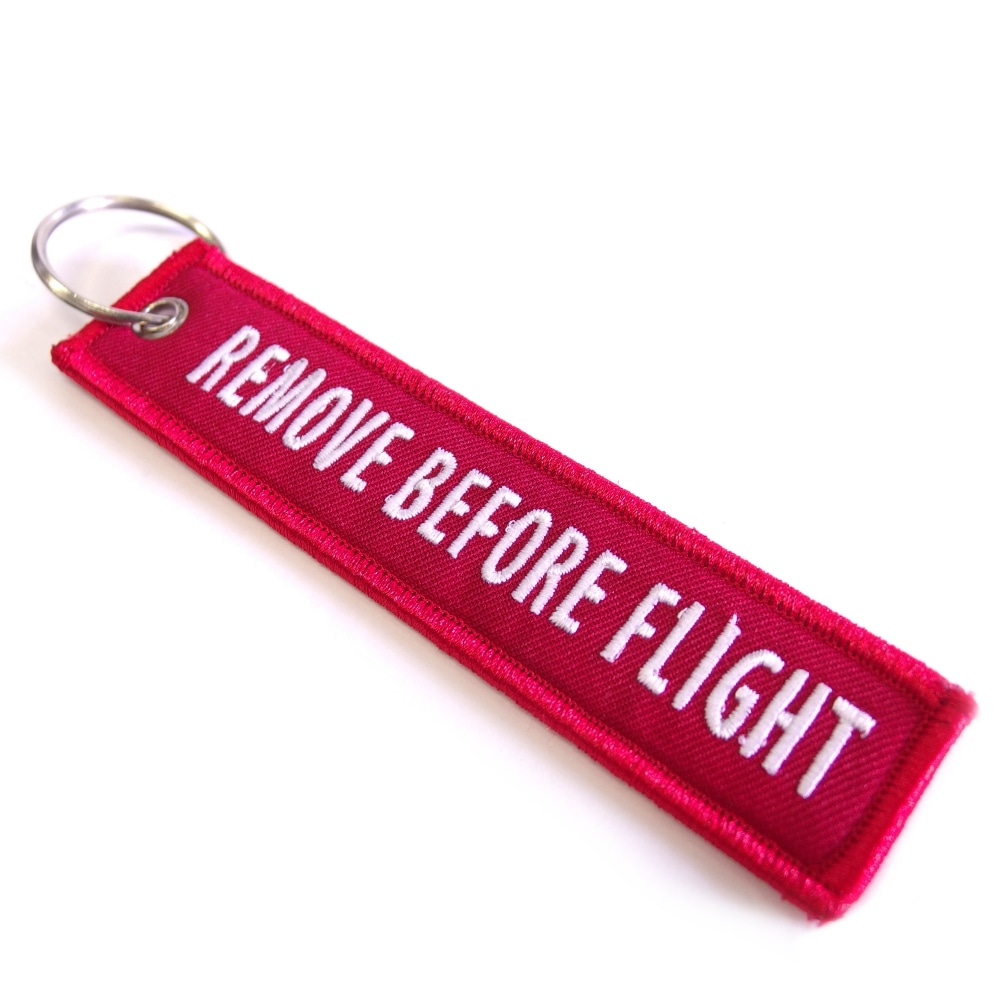 REMOVE BEFORE FLIGHT キーリング レッド（1個） | アパレル・小物関連