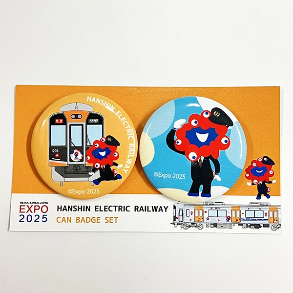EXPO2025ミャクミャク＆阪神電車 缶バッジセット | EXPO2025