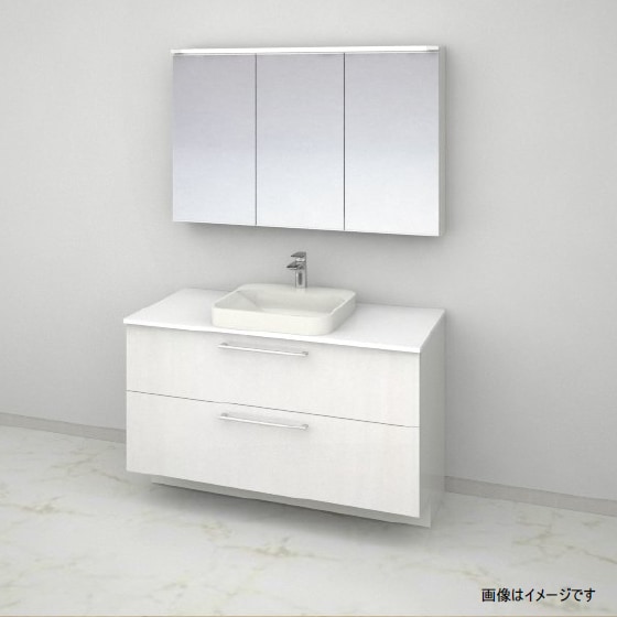 直接引渡し限定！TOTO洗面台の洗面鏡★☆LED照明付き未使用展示品 TOTO 洗面化粧台 Vシリーズ 600幅 2枚扉タイプ LED照明 二面鏡 高さ