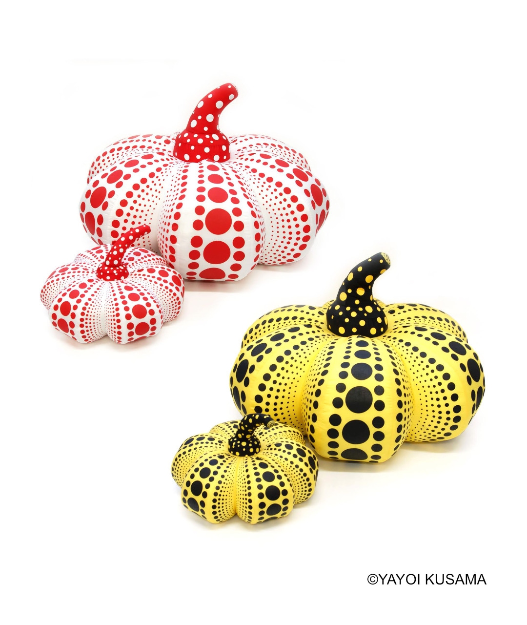 草間彌生 ソフトスカルプチャー [Pumpkin L(ホワイト)]｜ラムフロム