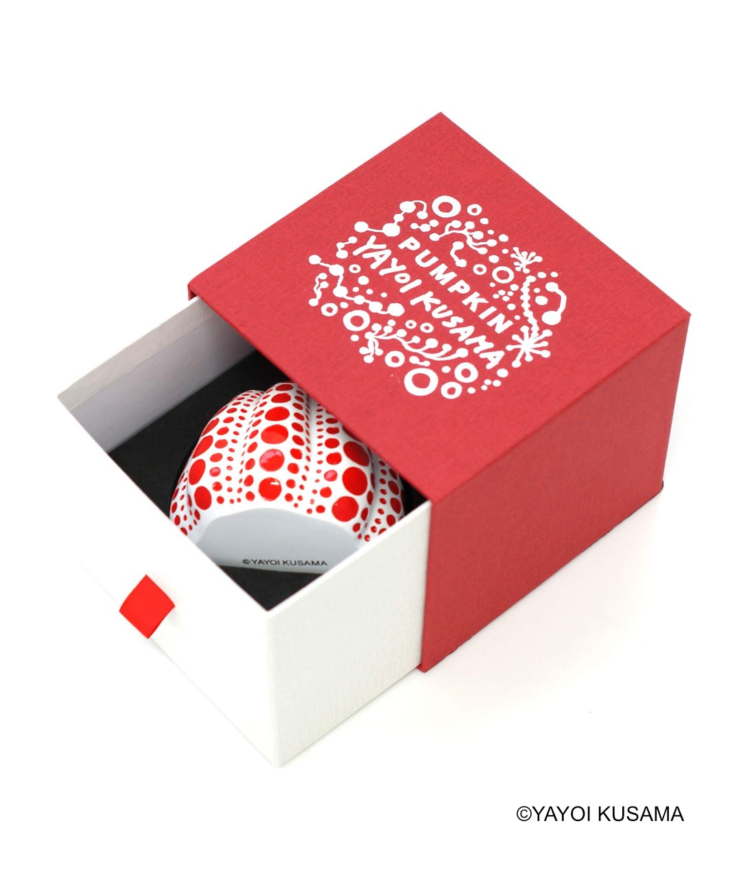 草間彌生 オブジェ [パンプキン(ホワイト)]｜ラムフロム - アート