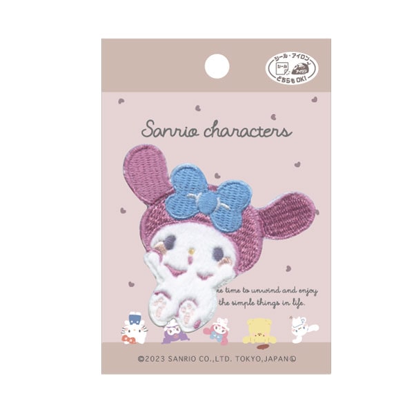 SCW57 サンリオキャラクターズ「マイメロディ」むきゅむきゅ ワッペン